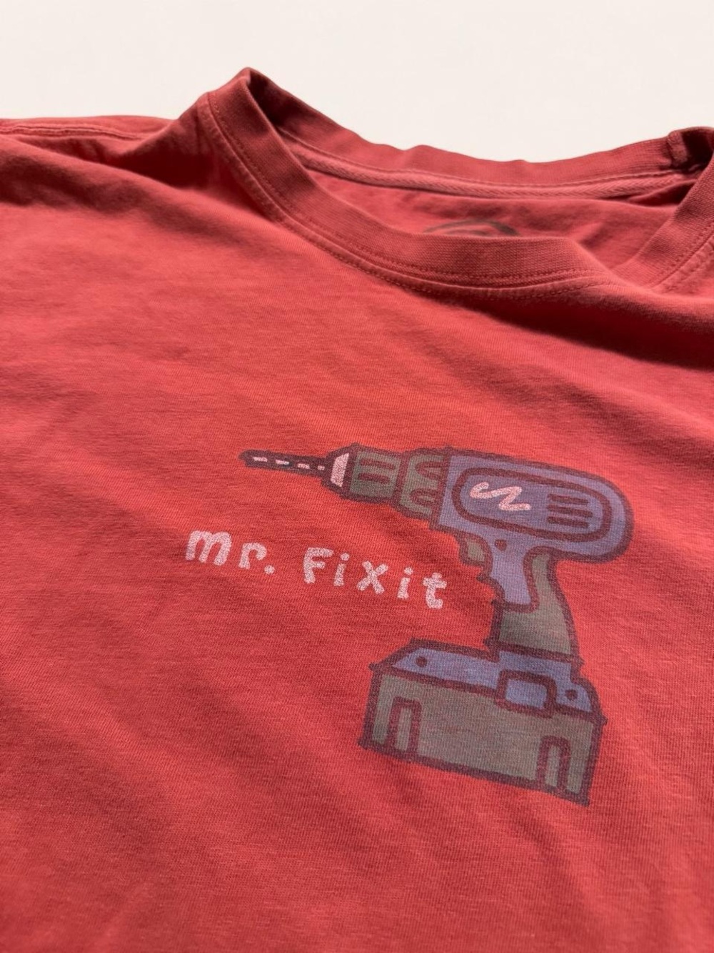 Life Is Good Mr. Fixit Graphic T-Shirt Red Men’s Medium